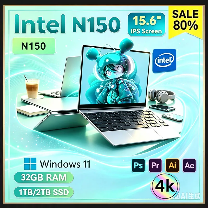 Ssd 2Tb - Intel Core N150 2026, modelo otimizado,