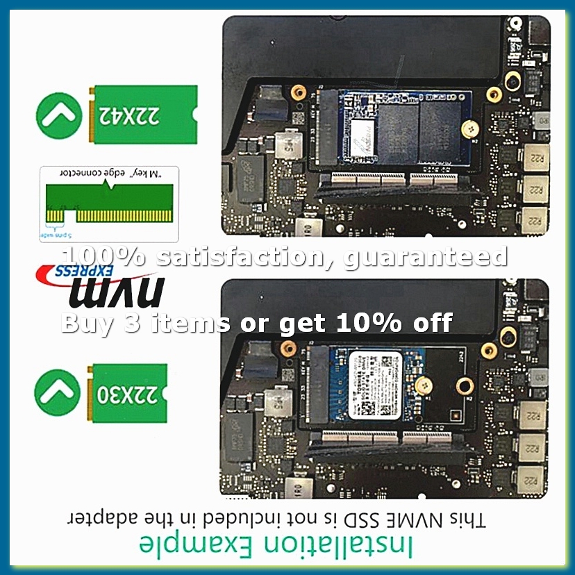 Nvme Ssd - Cartão Conversor M.2 NGFF M-Key NVME