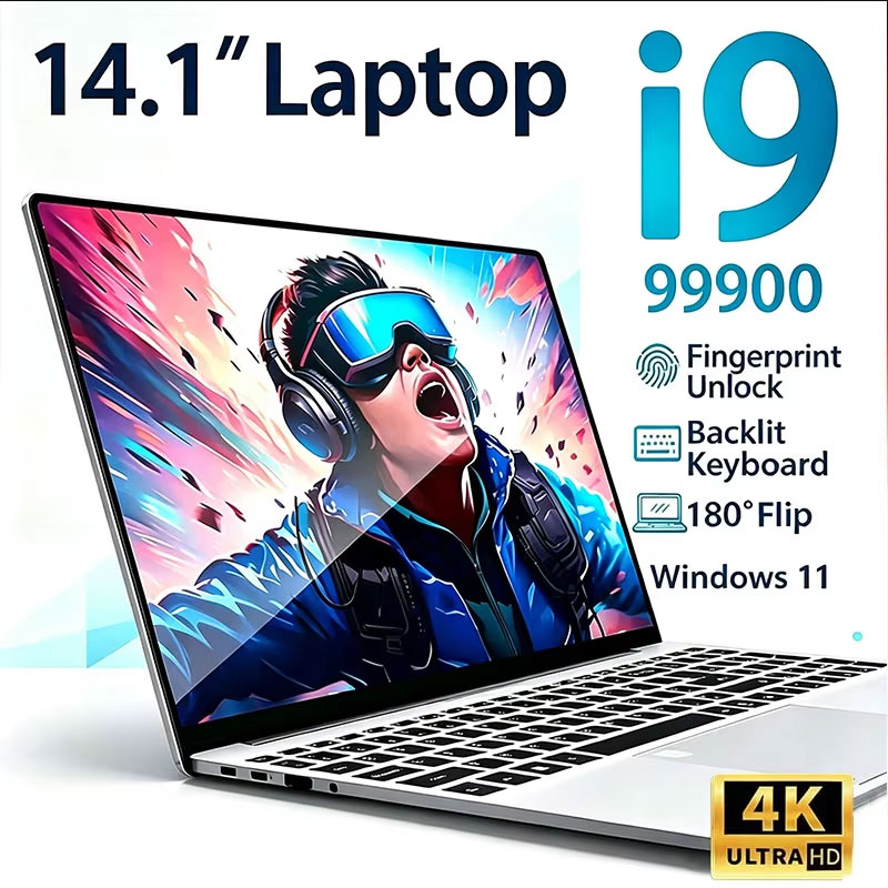 Ssd 1Tb - Computador Portátil 14.1' Intel Core i9-9900