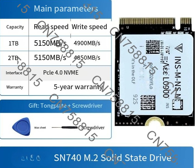 SSD SN740 M.2 2230 1T 2T PCIE4 - Nvme Ssd avaliação e preço