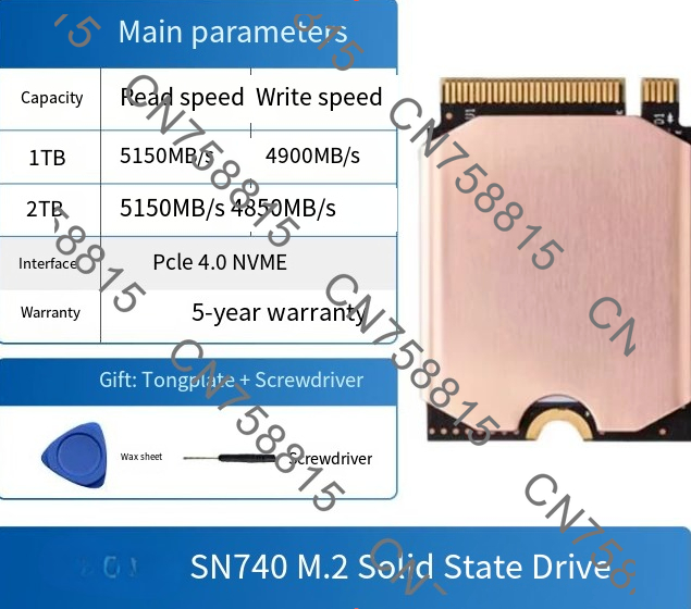 SSD SN740 M.2 2230 1T 2T PCIE4 - Nvme Ssd avaliação e preço