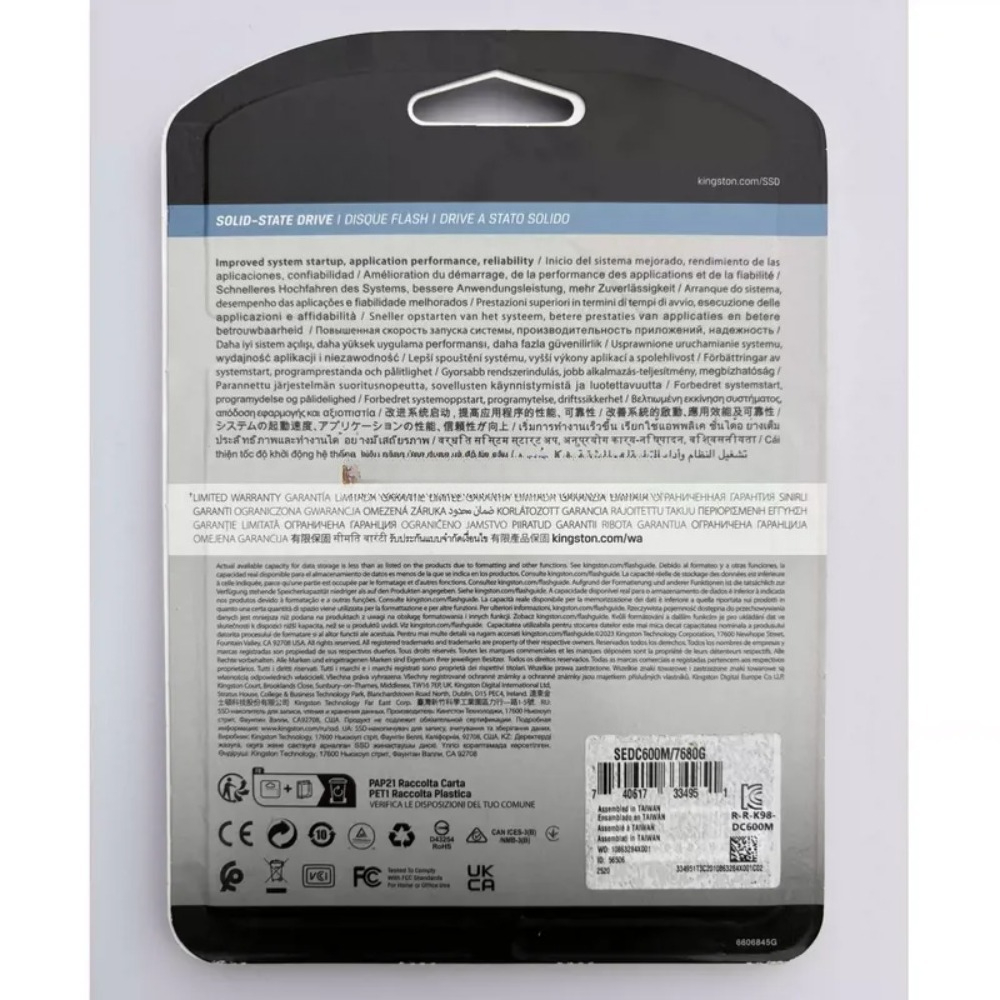 DC600M 3.84T 7.68T Unidade de  - Sata Ssd avaliação e preço